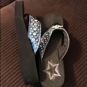 Southern Sparkle flip flops